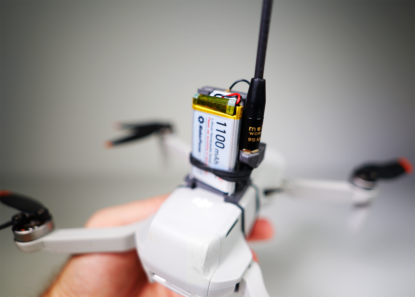 SkyMesh V4 – LoRa Drone Mount (STL Files for 3D Printing)