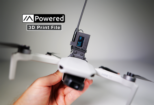 SkyMesh V4 – LoRa Drone Mount (STL Files for 3D Printing)