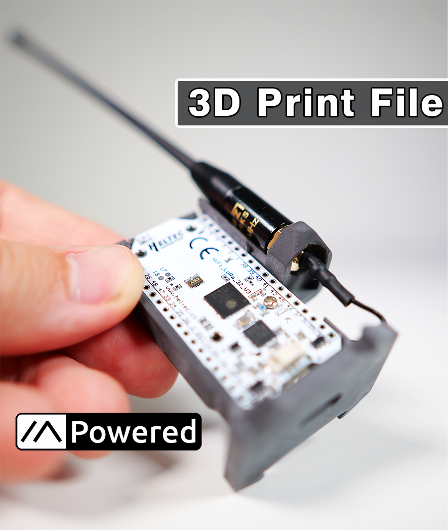 SkyMesh V4 – LoRa Drone Mount (STL Files for 3D Printing)