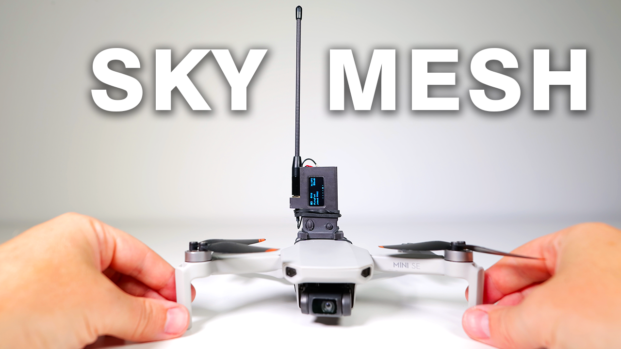 SkyMesh V4 – LoRa Drone Mount (STL Files for 3D Printing)
