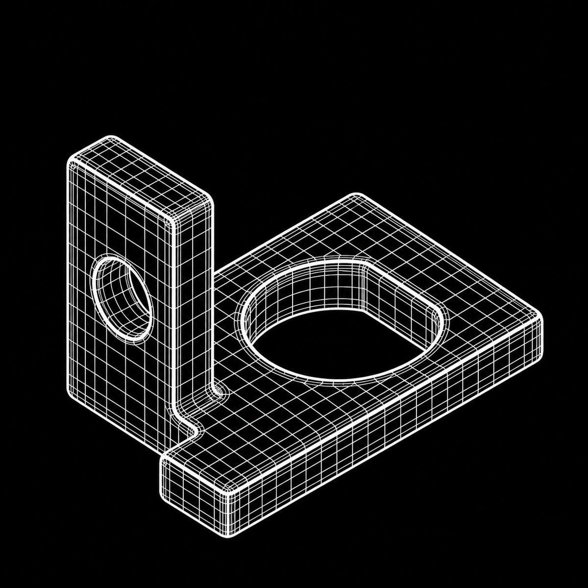 SMA Antenna L-Bracket – 3D Print Files (STL + STEP + Fusion)